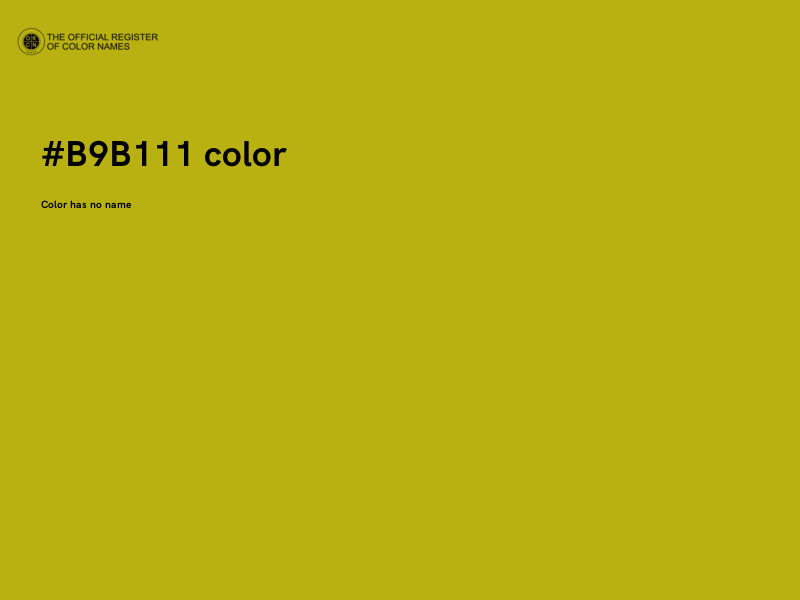 #B9B111 color image