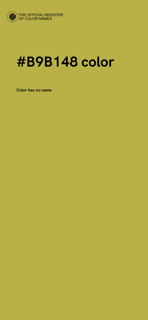 #B9B148 color image