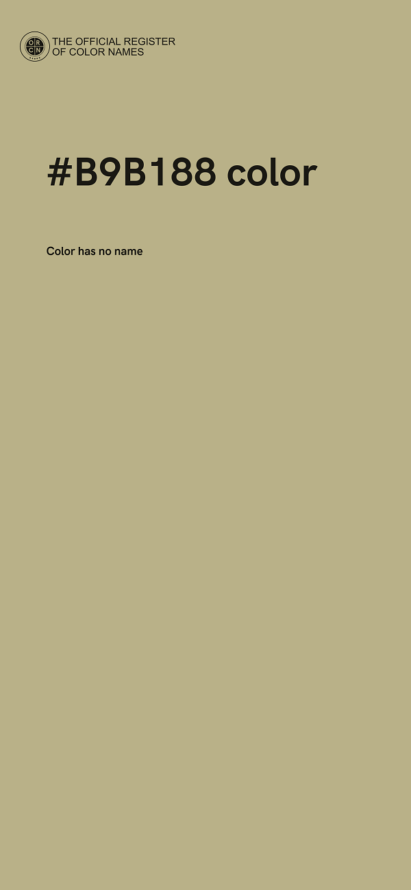 #B9B188 color image