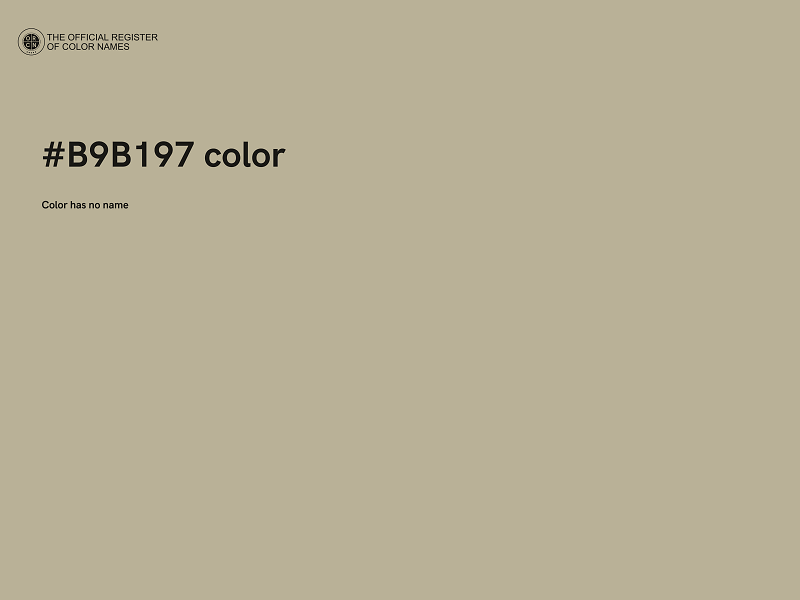 #B9B197 color image