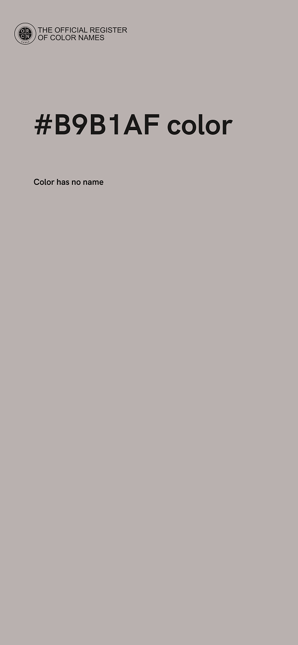 #B9B1AF color image