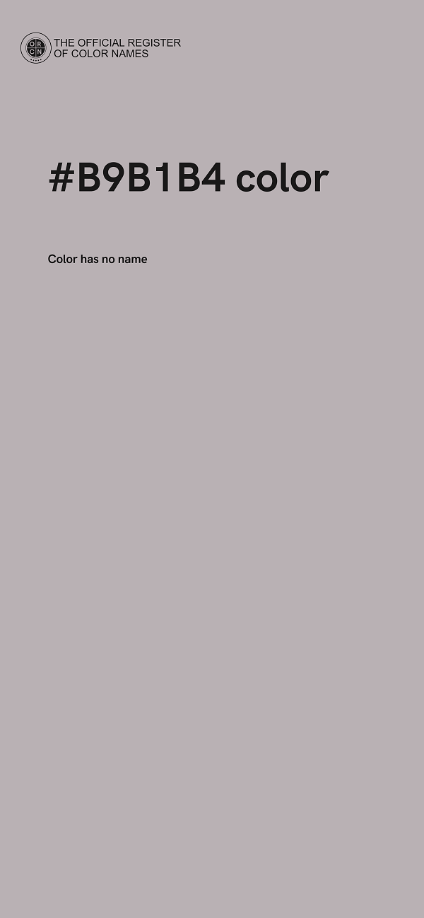 #B9B1B4 color image