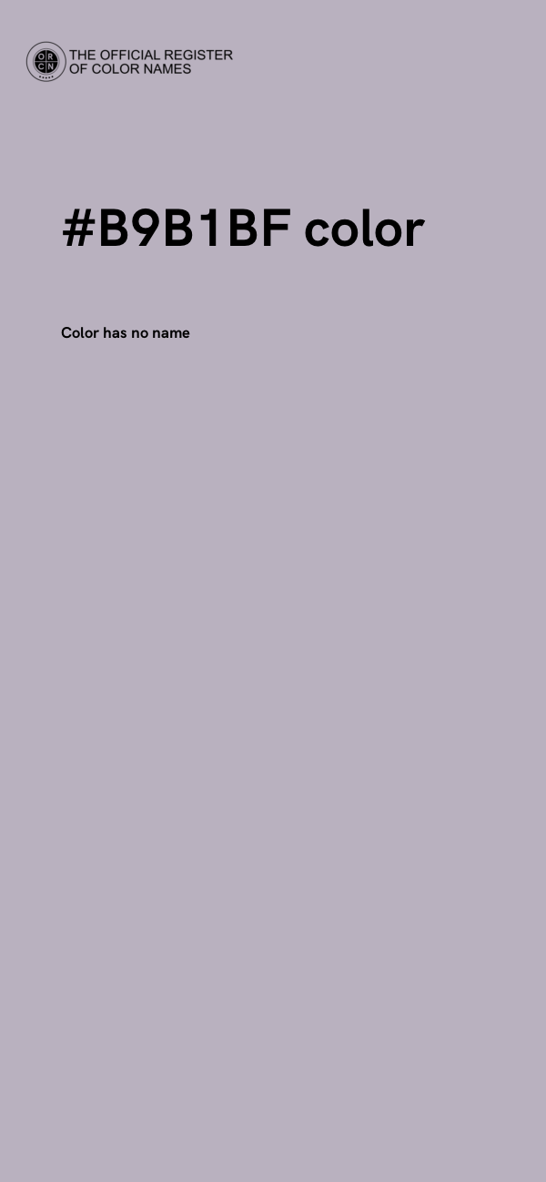 #B9B1BF color image