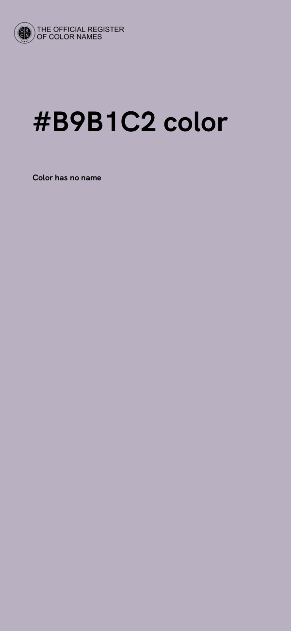 #B9B1C2 color image