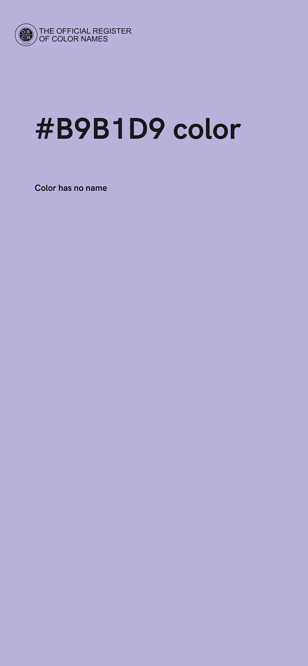 #B9B1D9 color image
