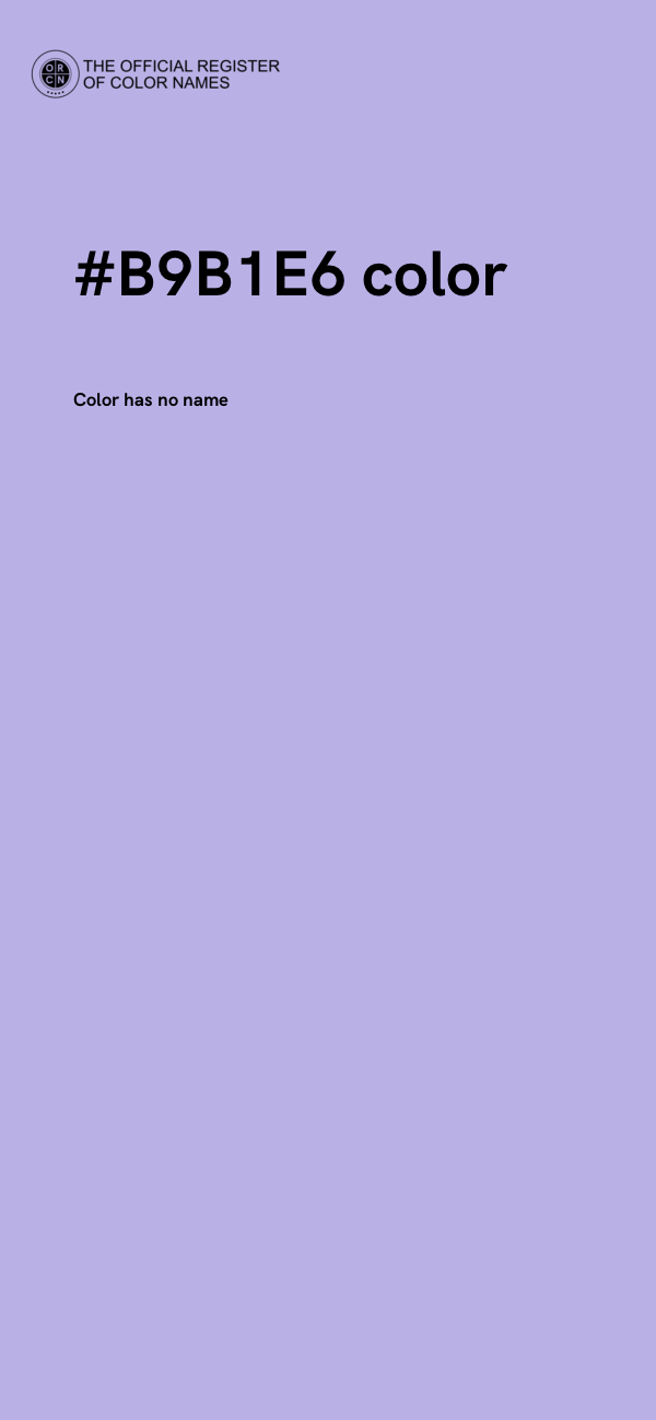#B9B1E6 color image
