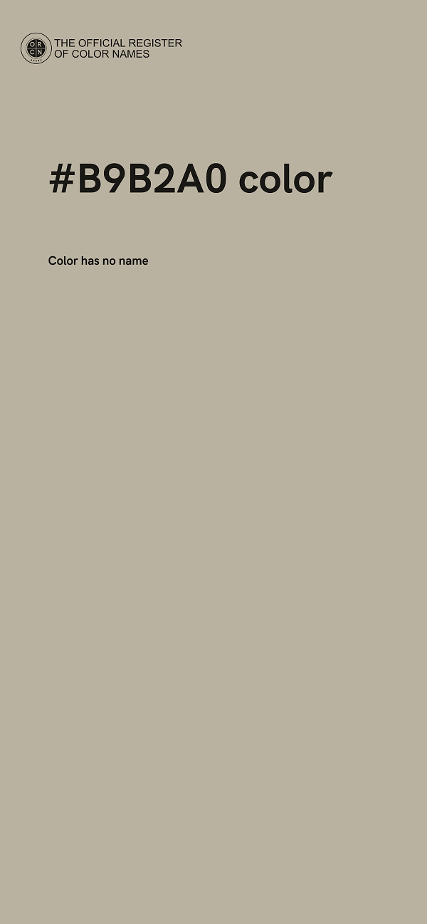 #B9B2A0 color image