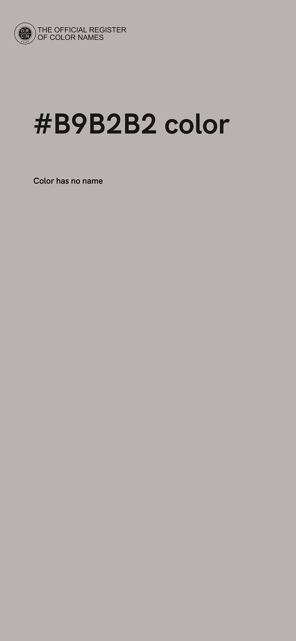 #B9B2B2 color image