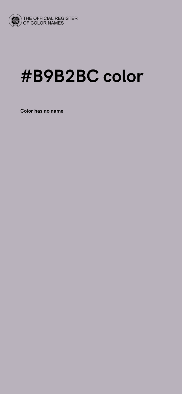 #B9B2BC color image