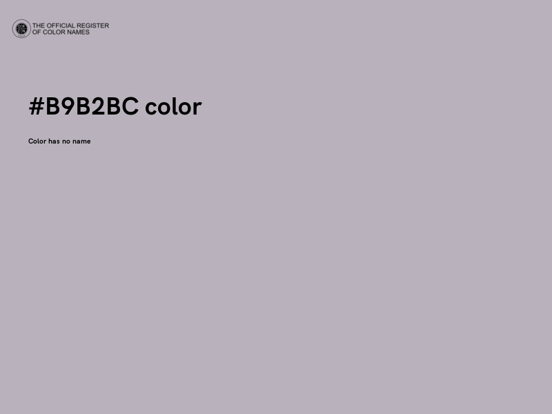 #B9B2BC color image