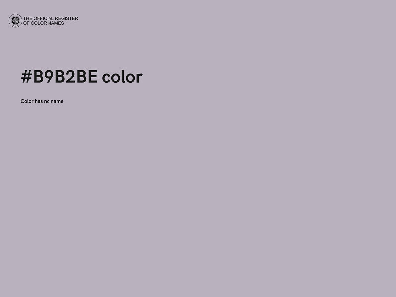 #B9B2BE color image