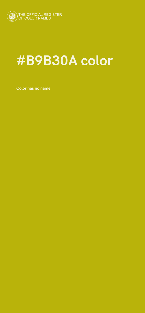 #B9B30A color image