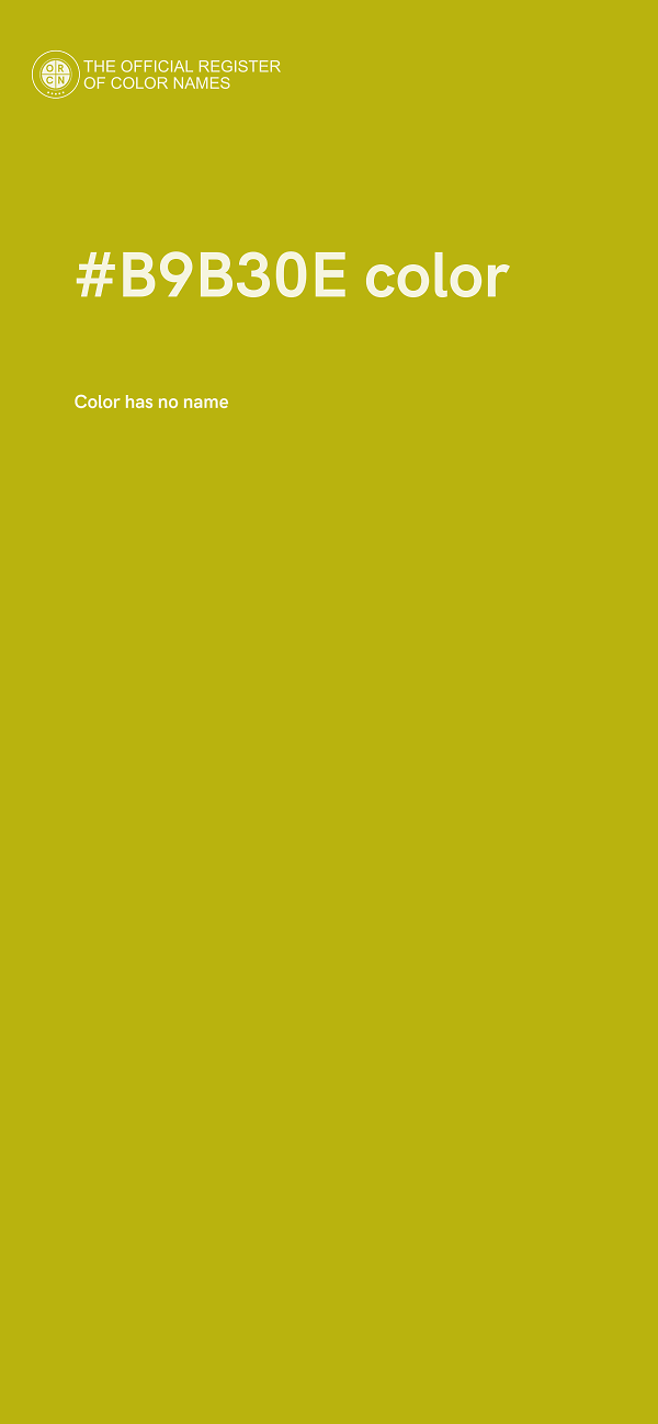 #B9B30E color image