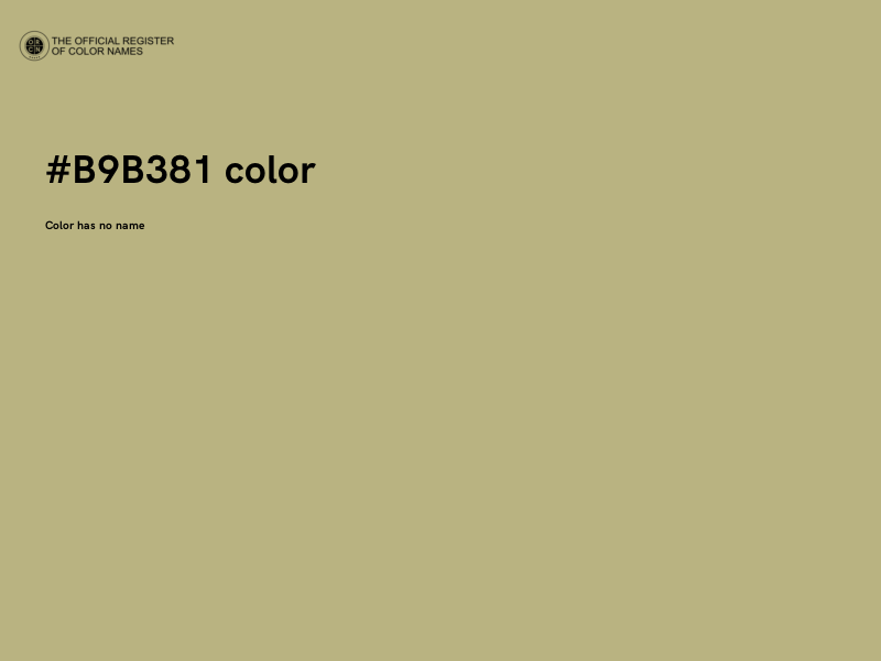 #B9B381 color image