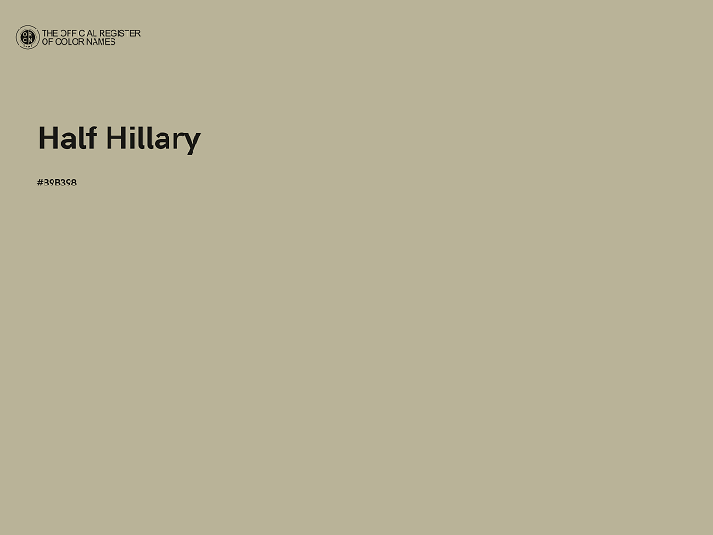 #B9B398 - Half Hillary color image