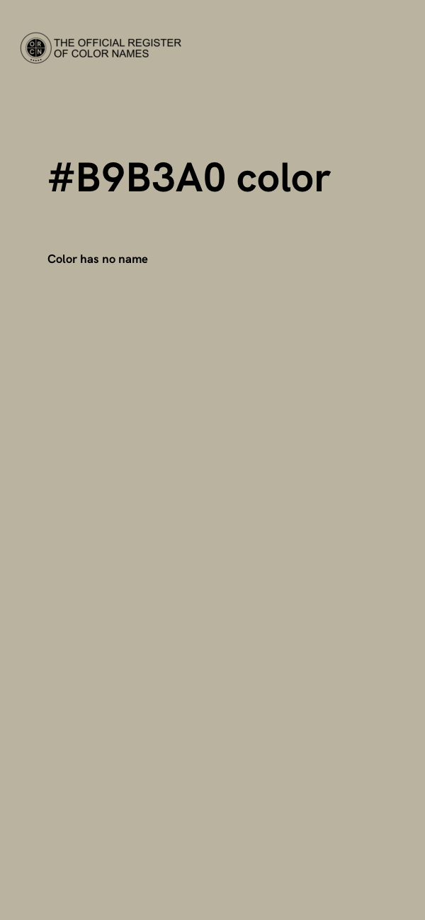 #B9B3A0 color image