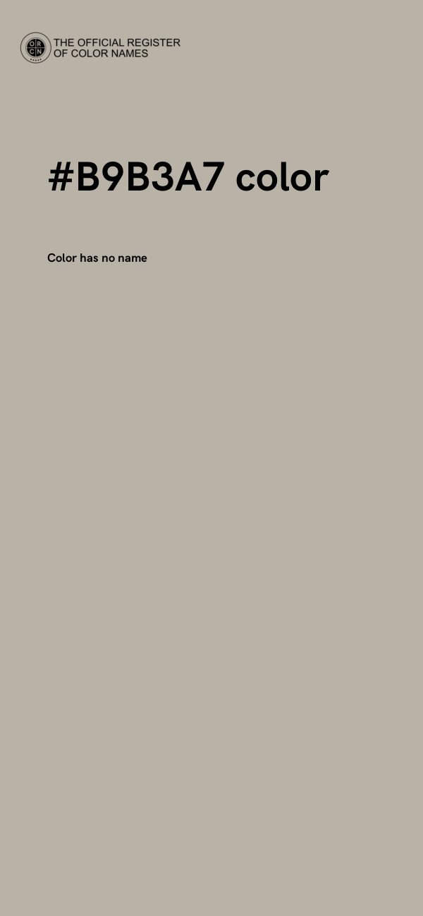 #B9B3A7 color image