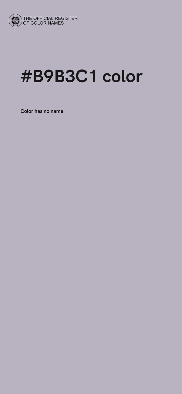 #B9B3C1 color image