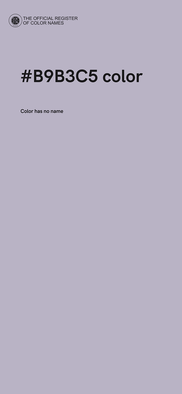 #B9B3C5 color image