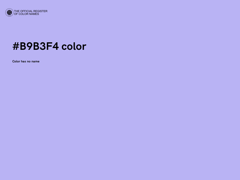#B9B3F4 color image