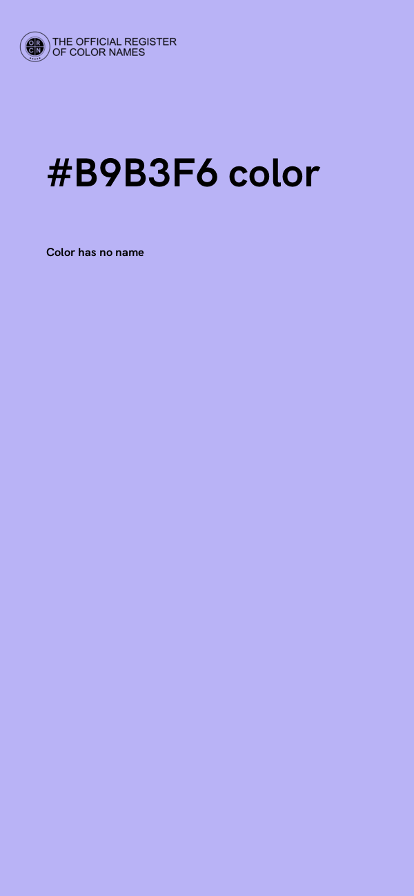#B9B3F6 color image