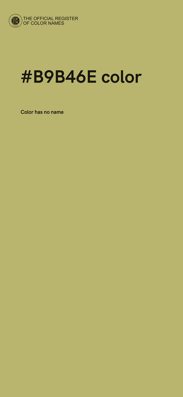 #B9B46E color image