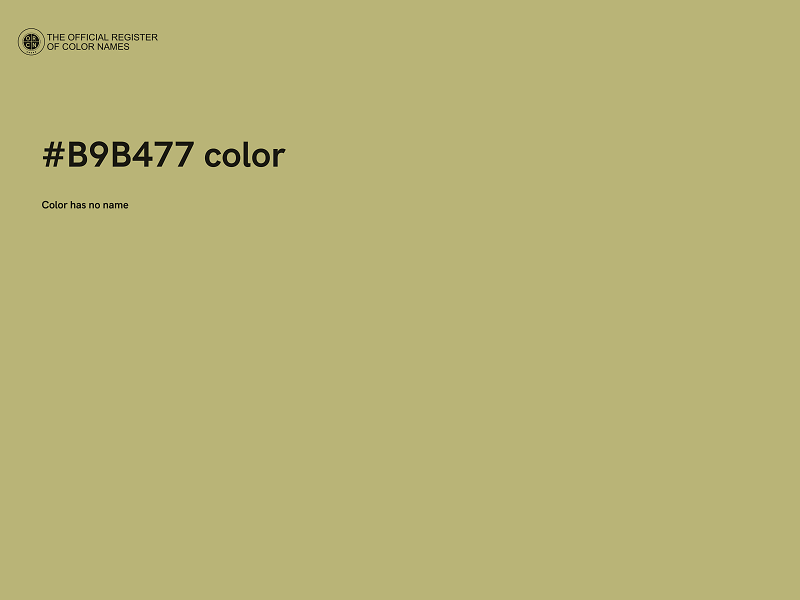 #B9B477 color image