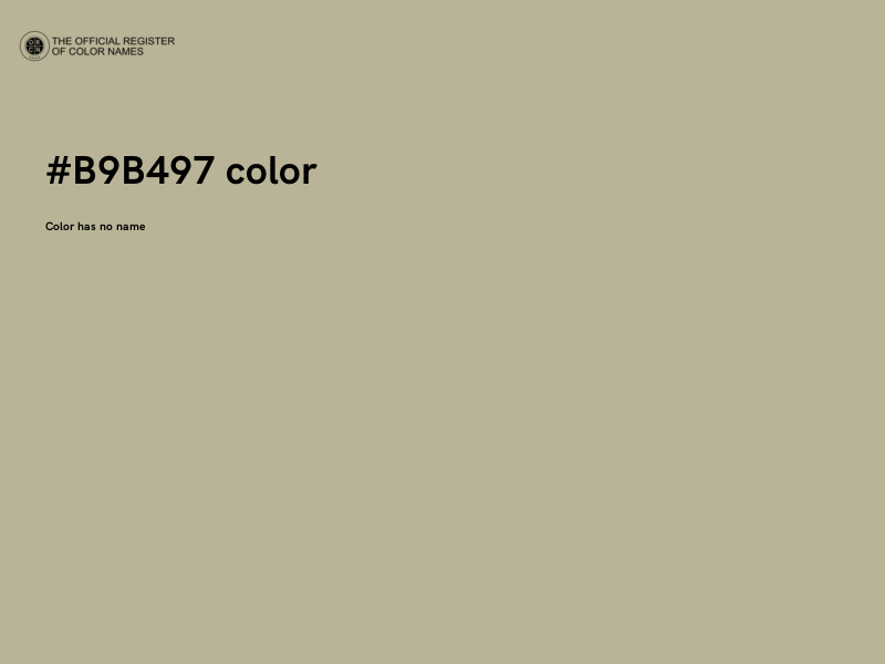 #B9B497 color image