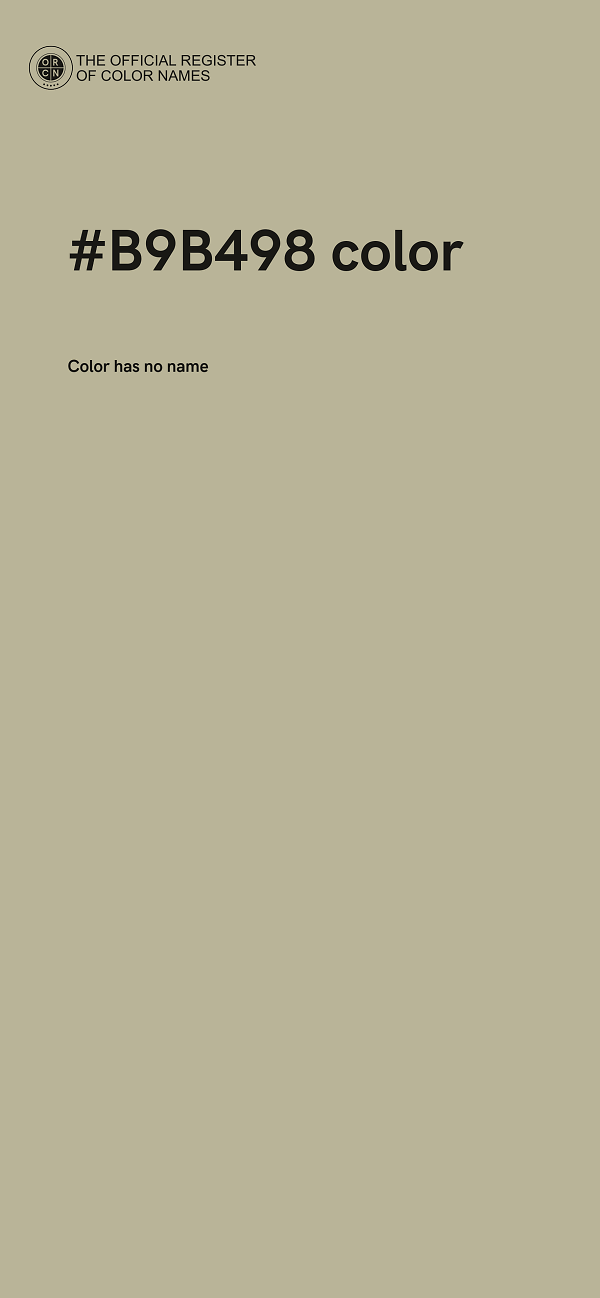 #B9B498 color image