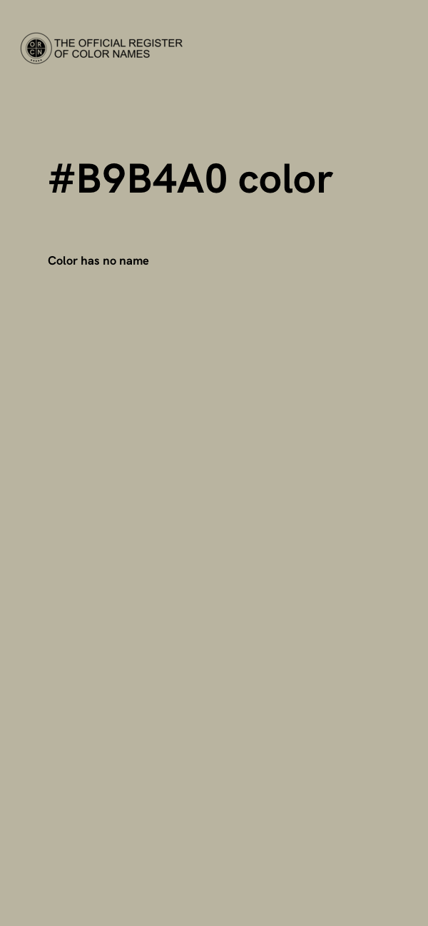 #B9B4A0 color image