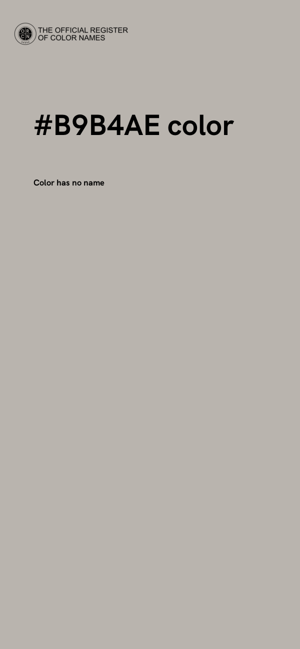 #B9B4AE color image