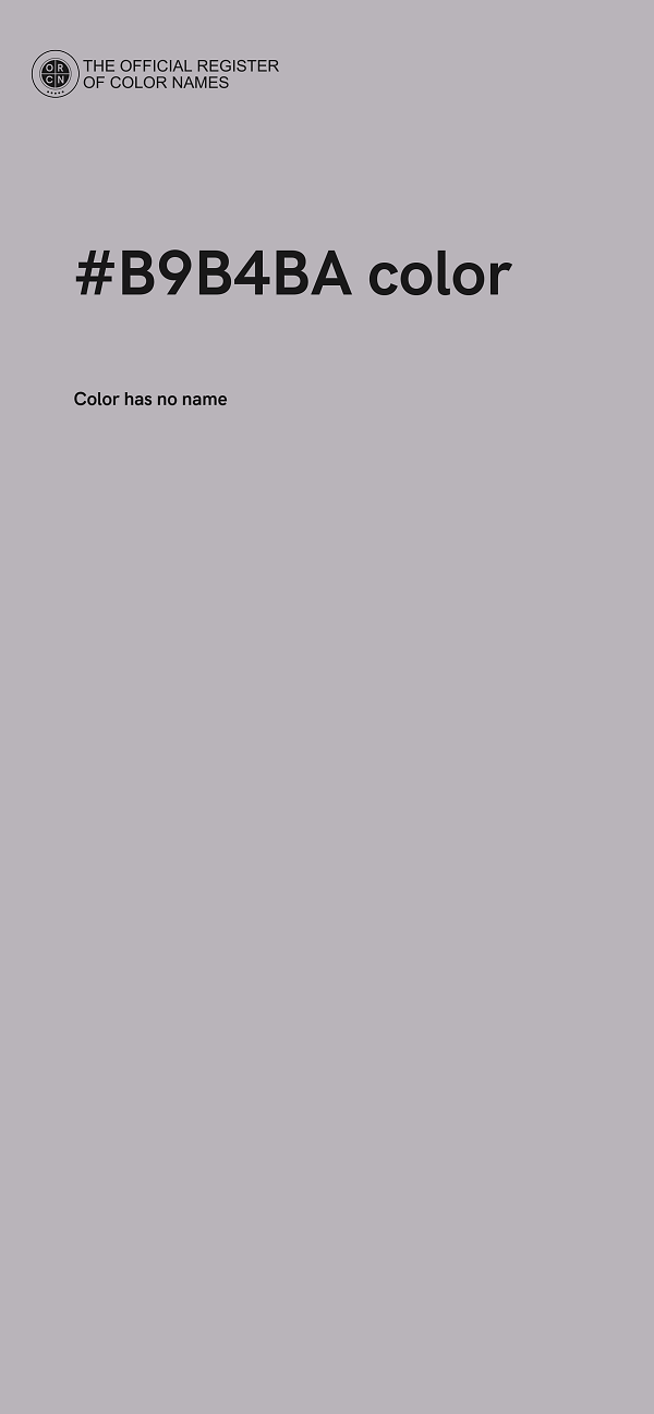 #B9B4BA color image
