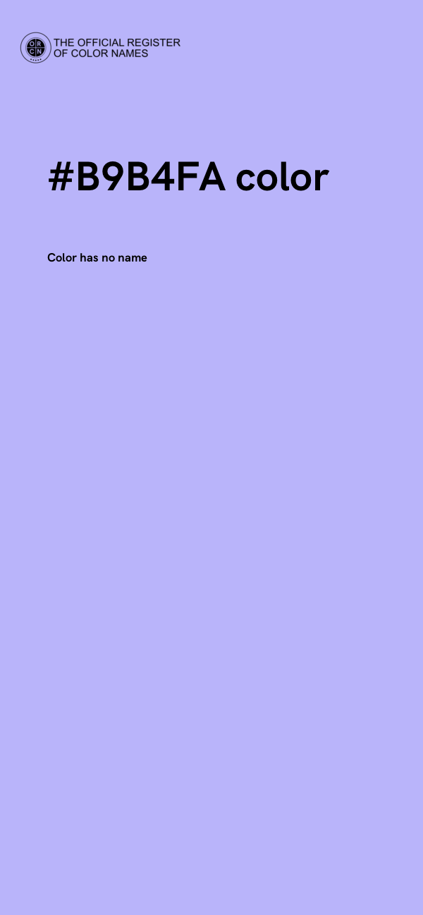 #B9B4FA color image