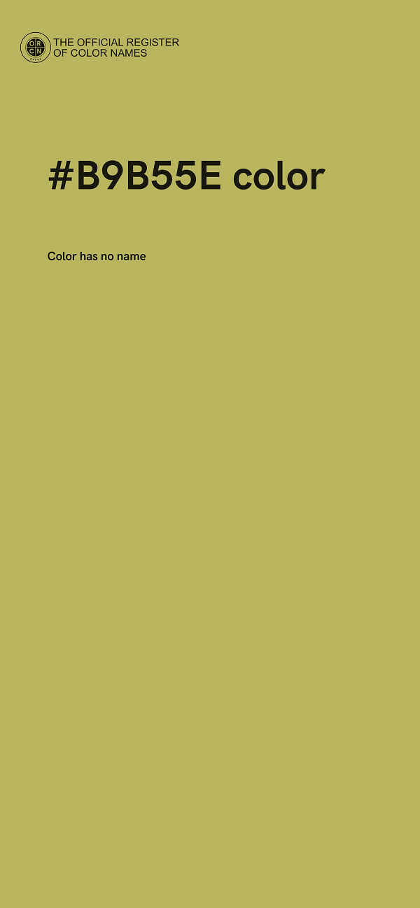 #B9B55E color image