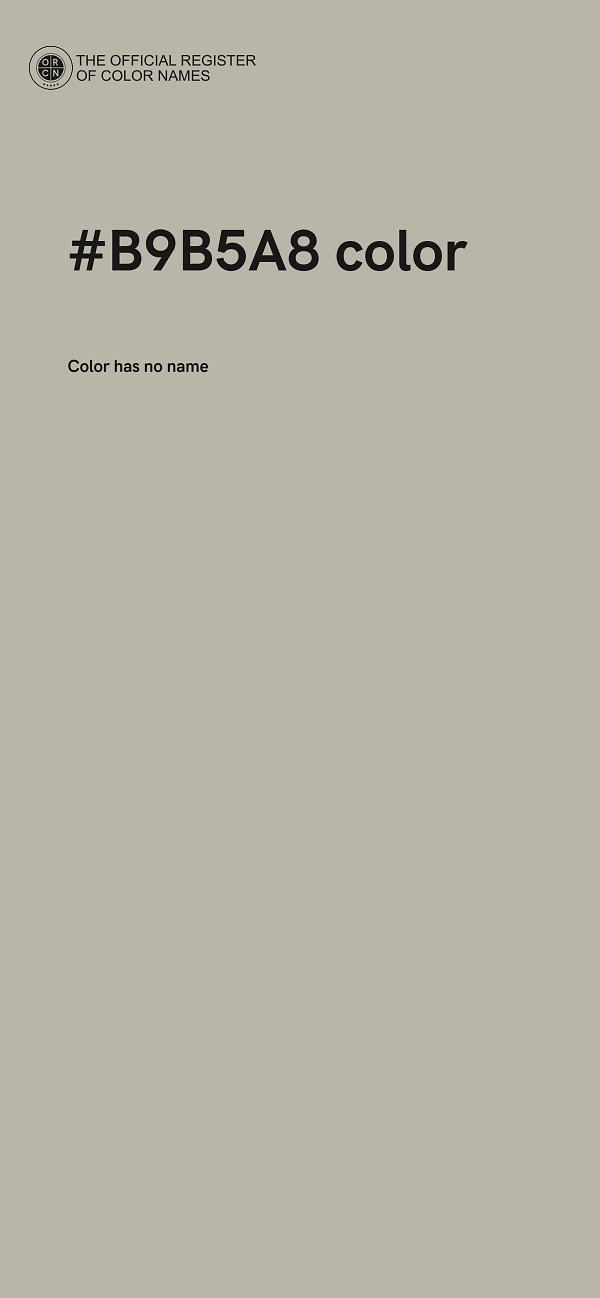 #B9B5A8 color image