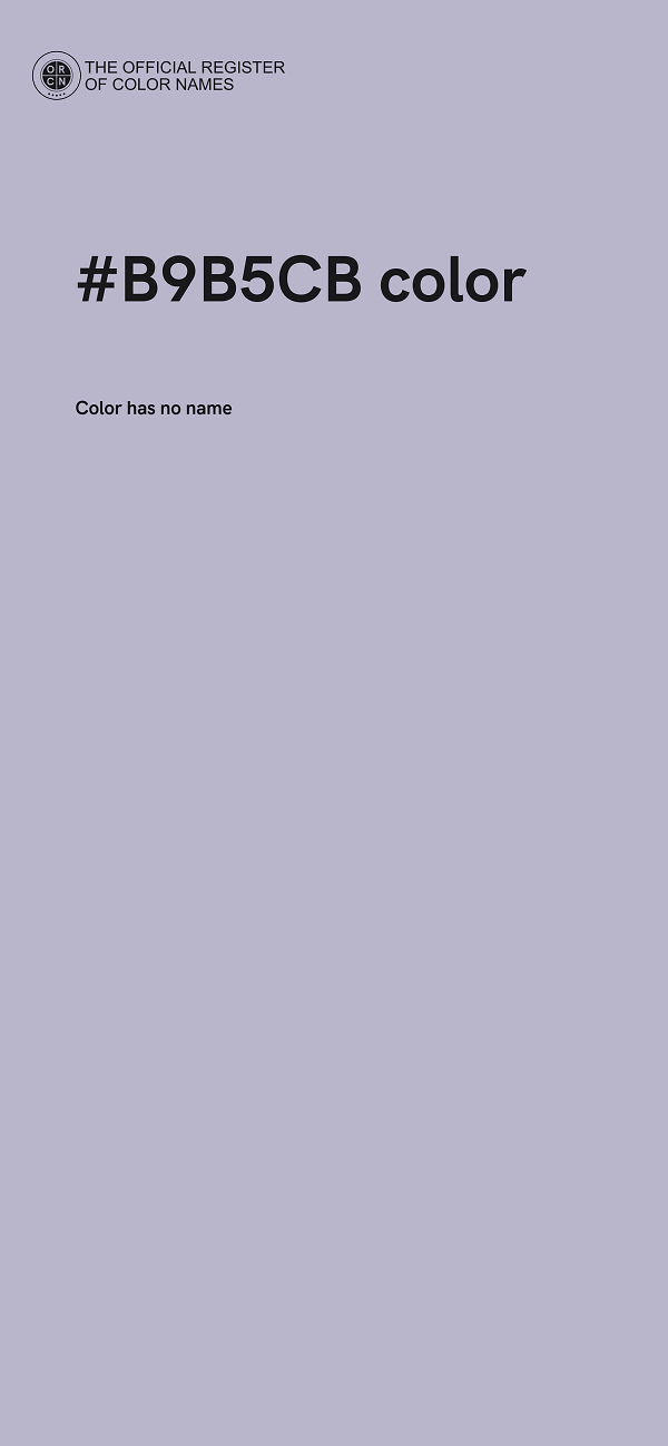#B9B5CB color image