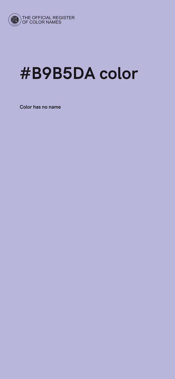 #B9B5DA color image