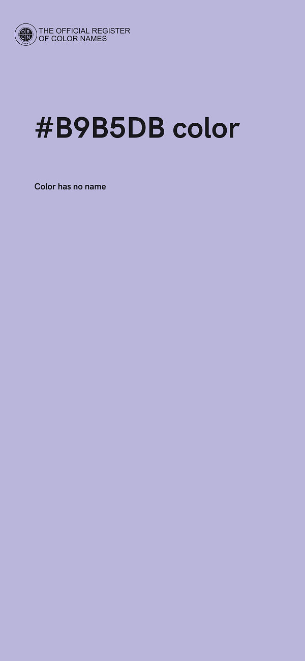 #B9B5DB color image