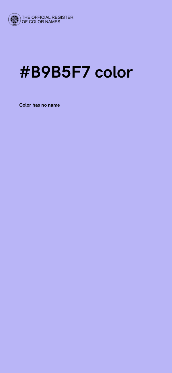 #B9B5F7 color image
