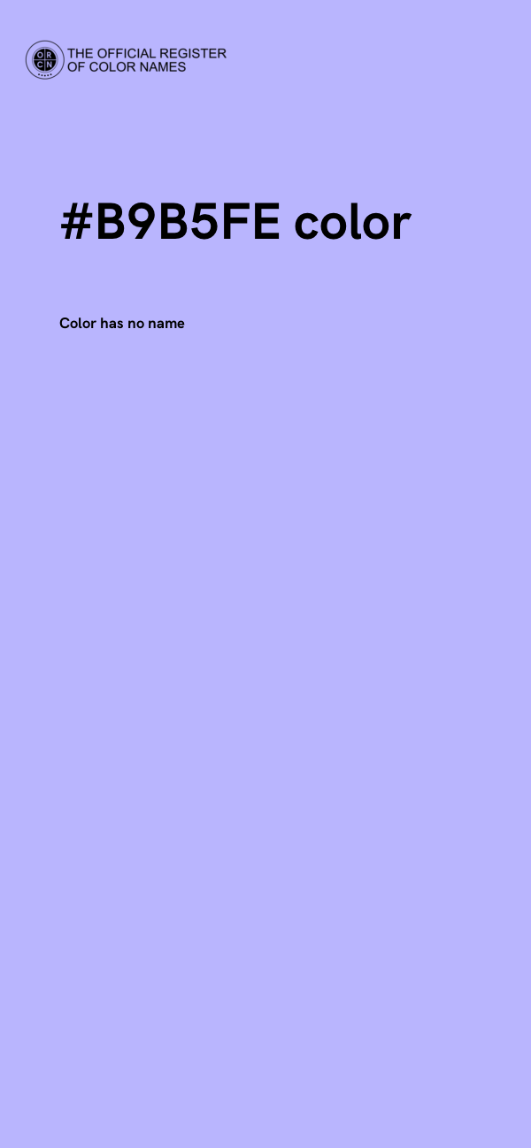 #B9B5FE color image