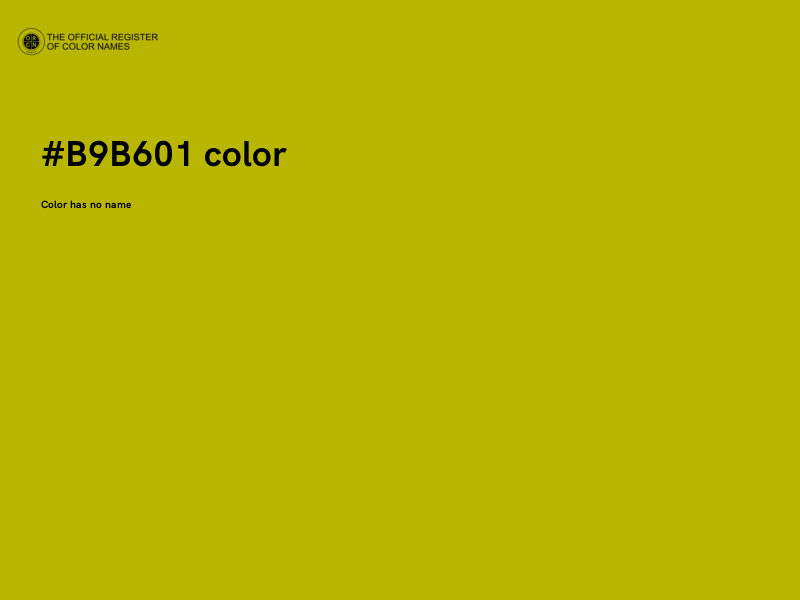 #B9B601 color image