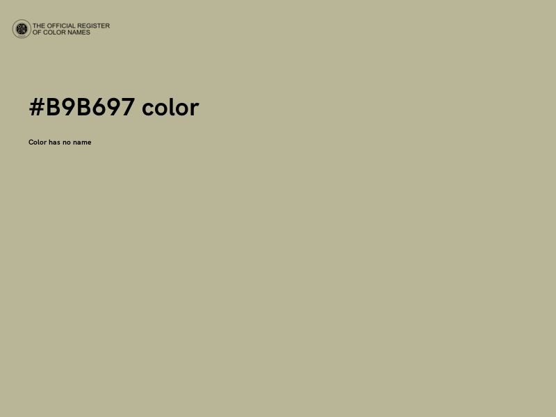 #B9B697 color image