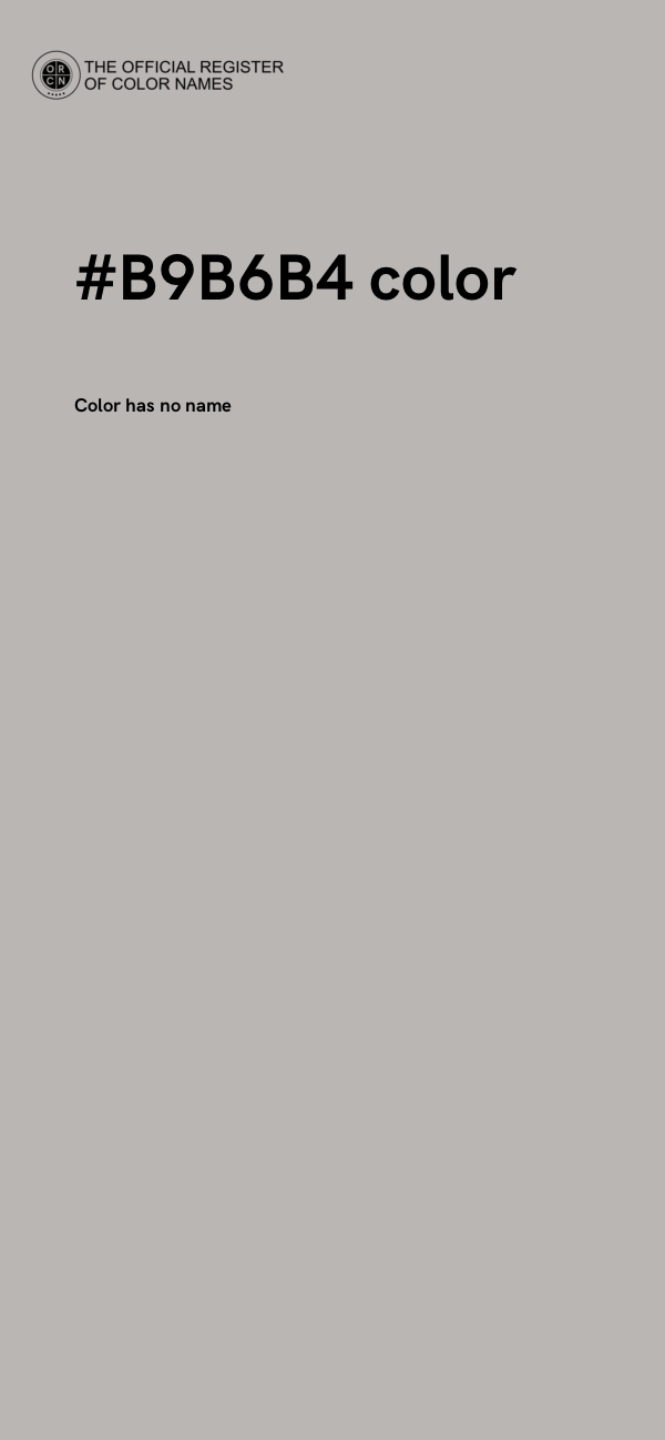#B9B6B4 color image