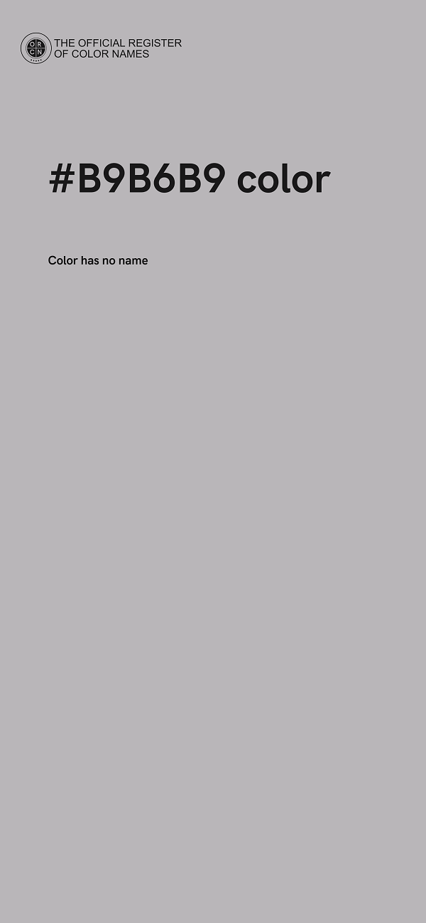 #B9B6B9 color image