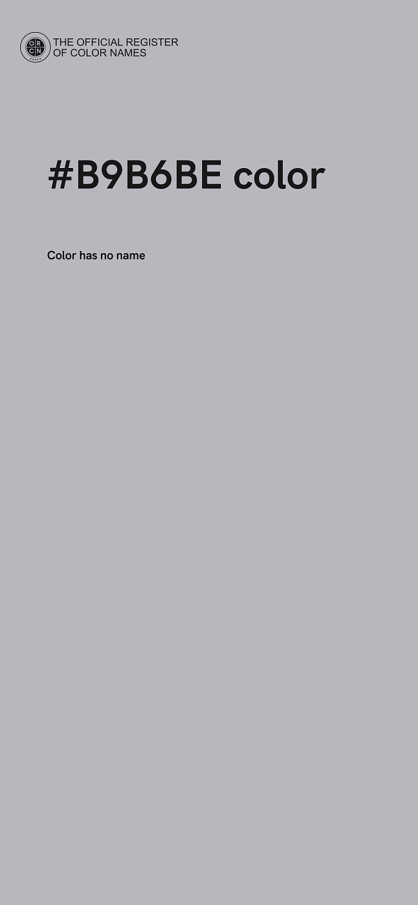 #B9B6BE color image