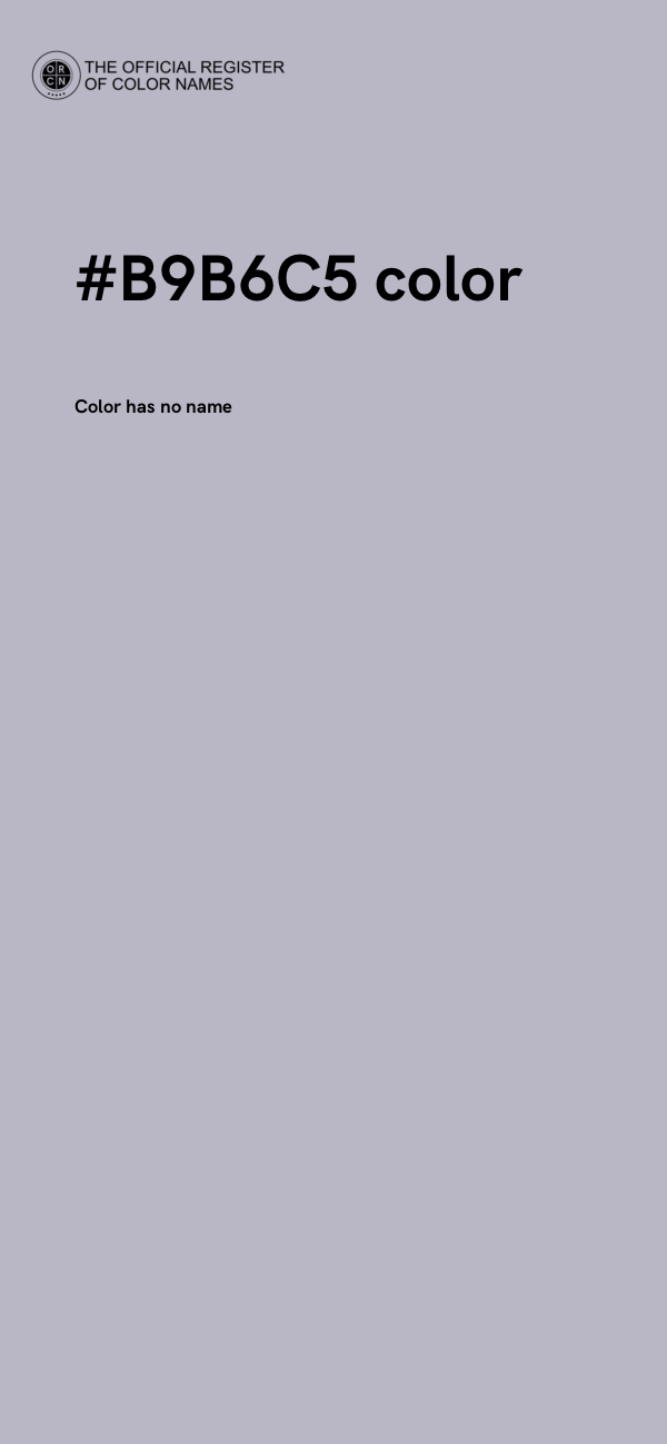 #B9B6C5 color image