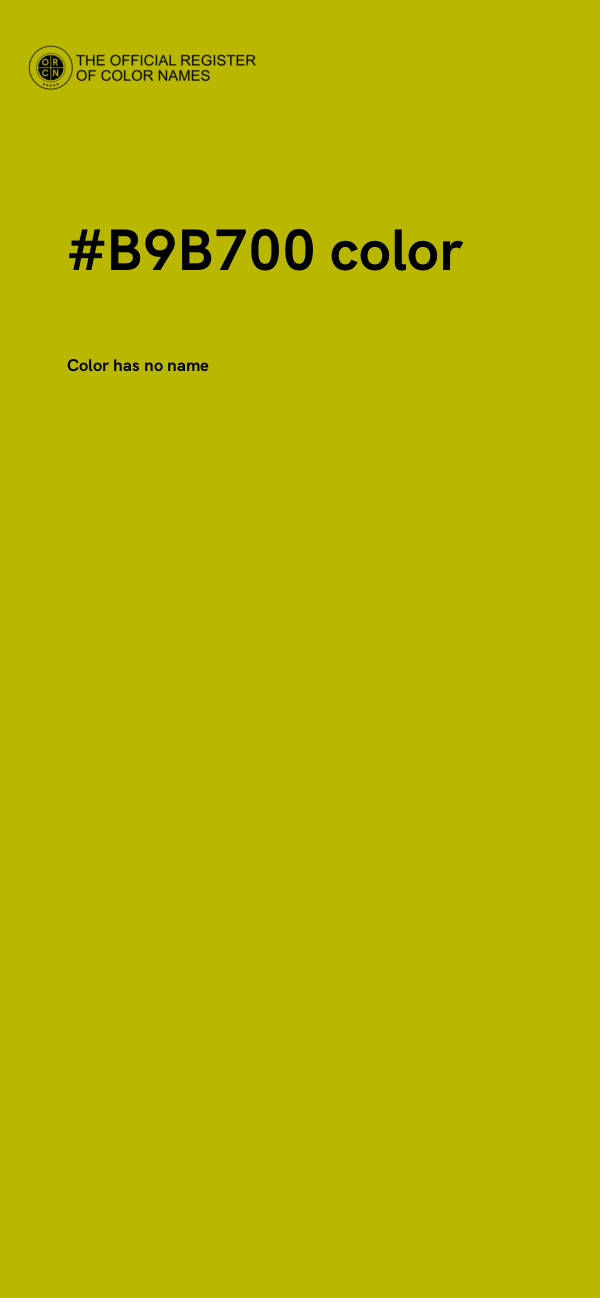 #B9B700 color image