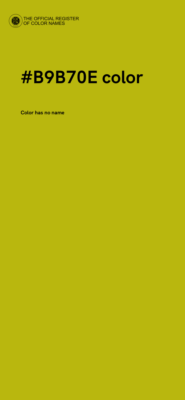 #B9B70E color image