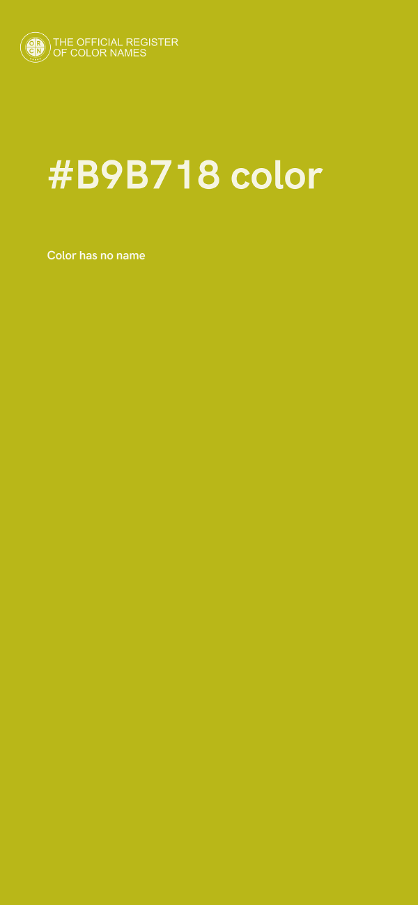 #B9B718 color image