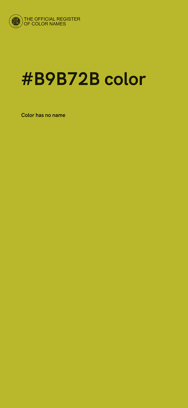 #B9B72B color image